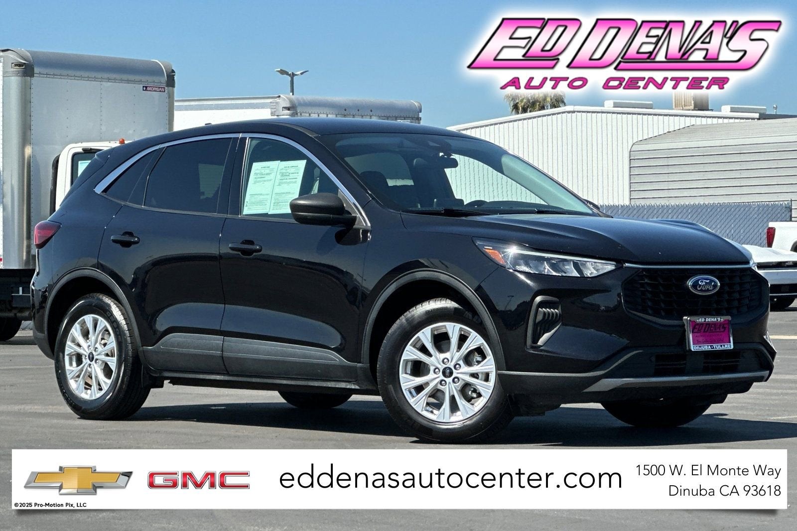 2024 Ford Escape Active in Black — front three-quarter view