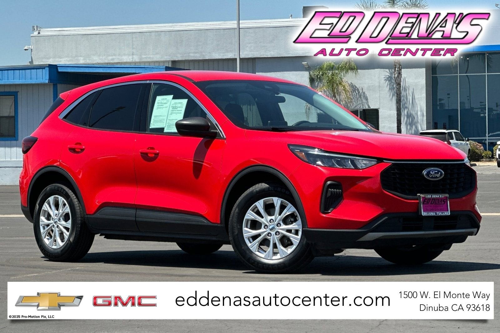 2024 Ford Escape Active in Red — front three-quarter view