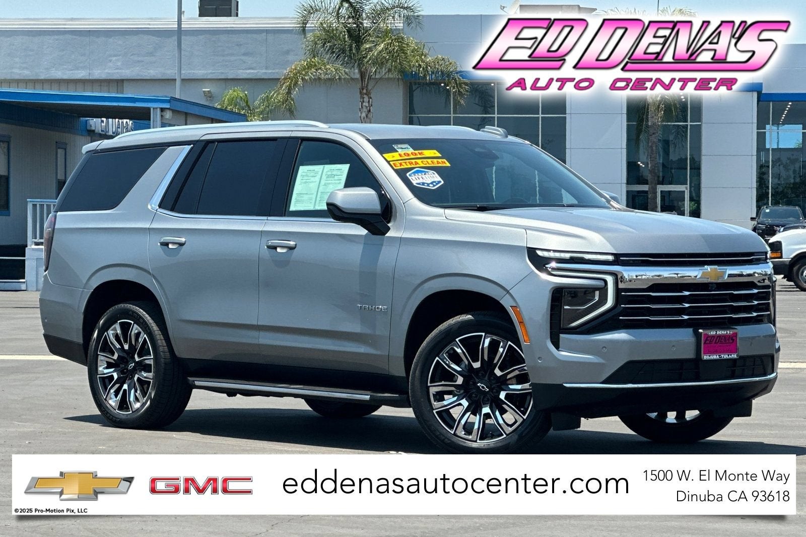 2025 Chevrolet Tahoe LT in Sterling Gray Metallic — front three-quarter view