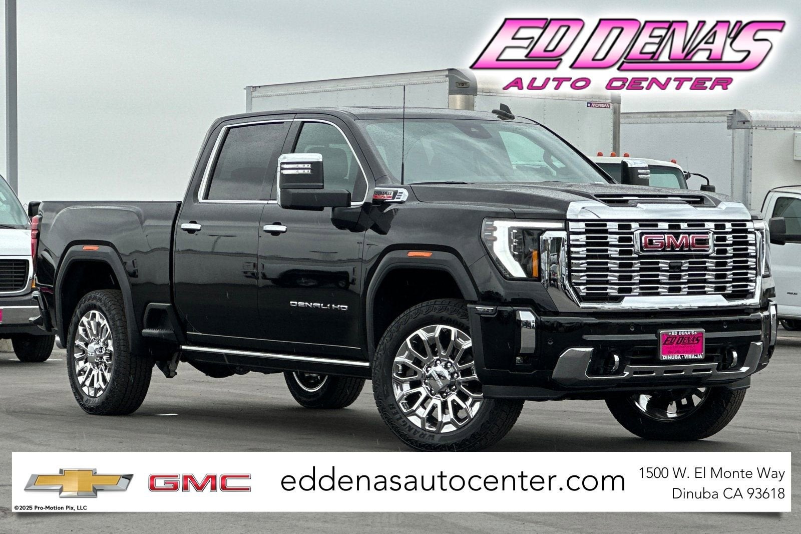 2026 GMC Sierra 2500 HD Denali in Onyx Black — front three-quarter view