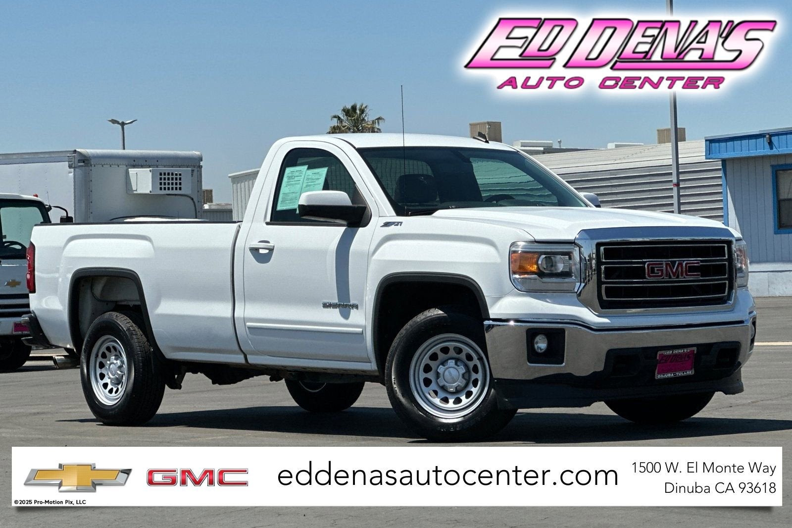 2014 GMC Sierra 1500 SLE in Summit White — front three-quarter view
