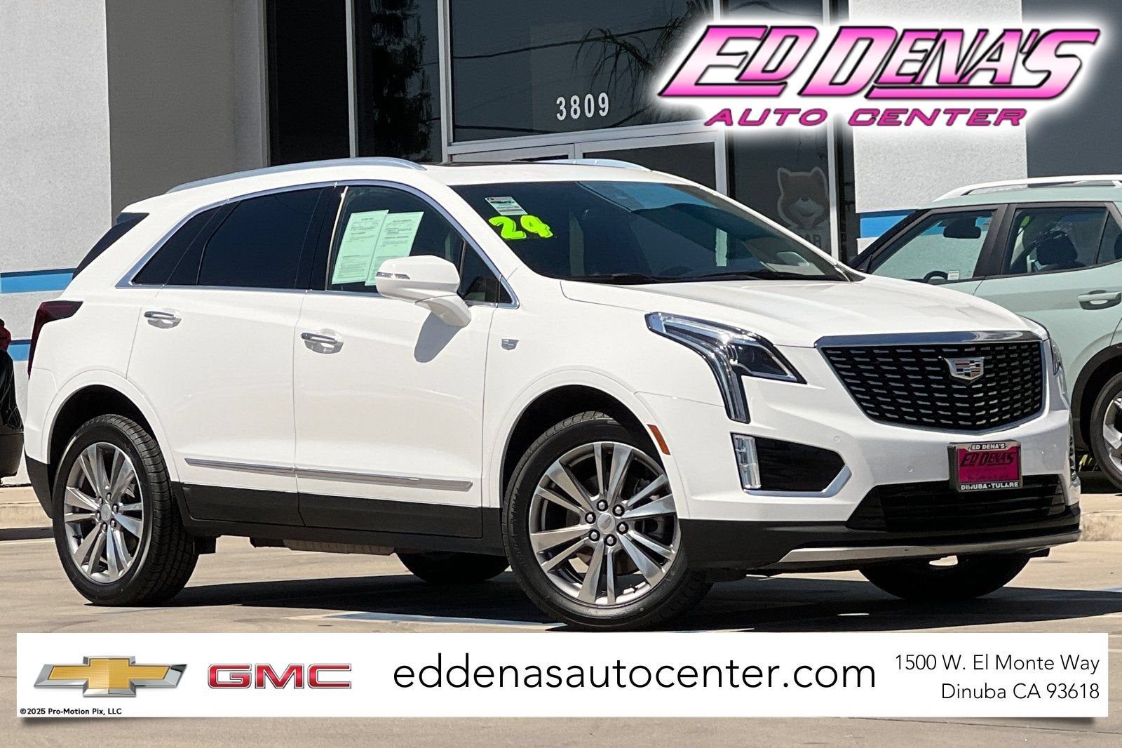 2024 Cadillac XT5 Premium Luxury in Mary Kay Pearl Tri-Coat V — front three-quarter view