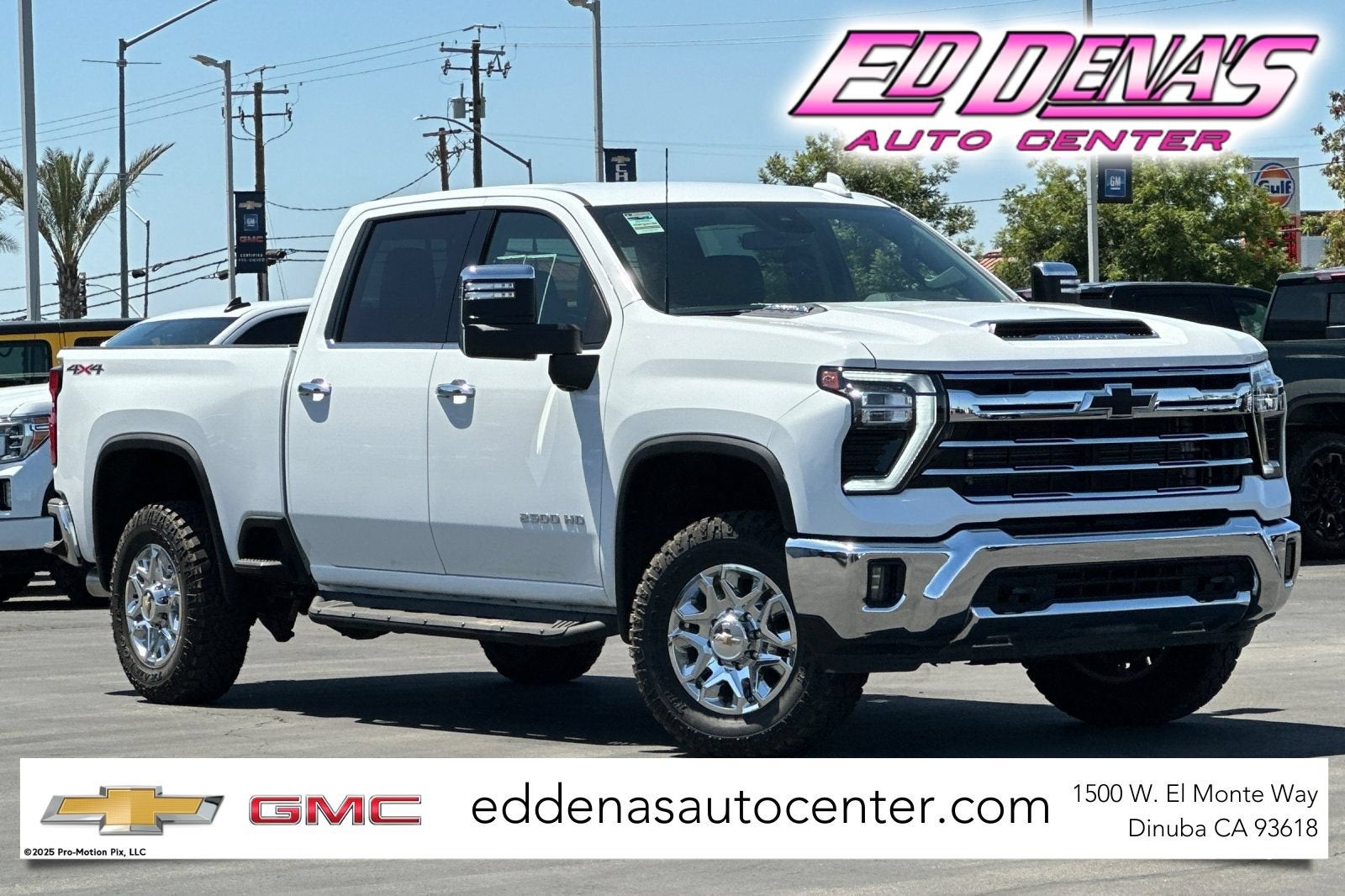 2025 Chevrolet Silverado 2500 HD LTZ in Summit White — front three-quarter view
