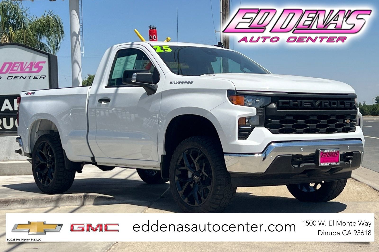 2025 Chevrolet Silverado 1500 WT in Summit White — front three-quarter view