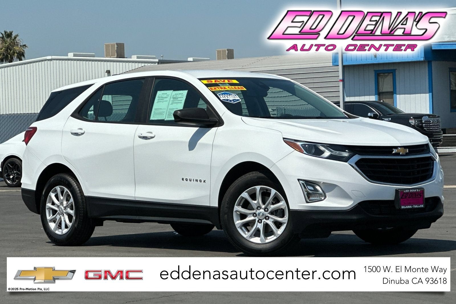 2020 Chevrolet Equinox LS in Summit White — front three-quarter view
