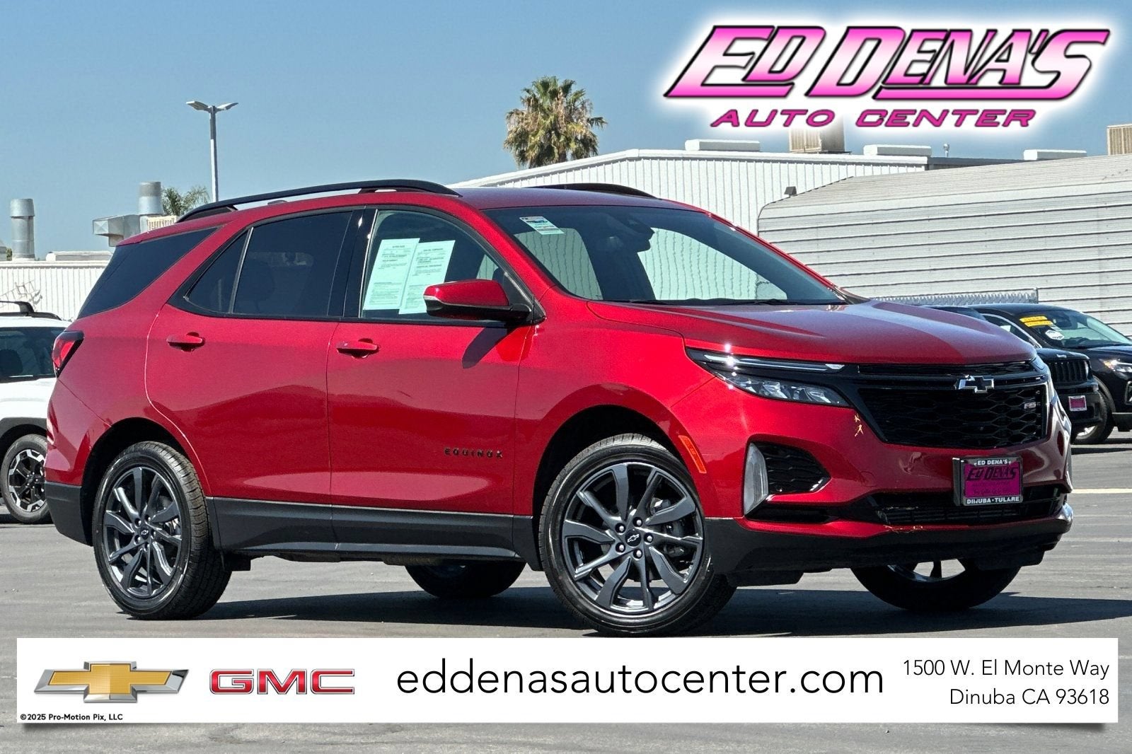 2024 Chevrolet Equinox RS in Radiant Red Tintcoat — front three-quarter view