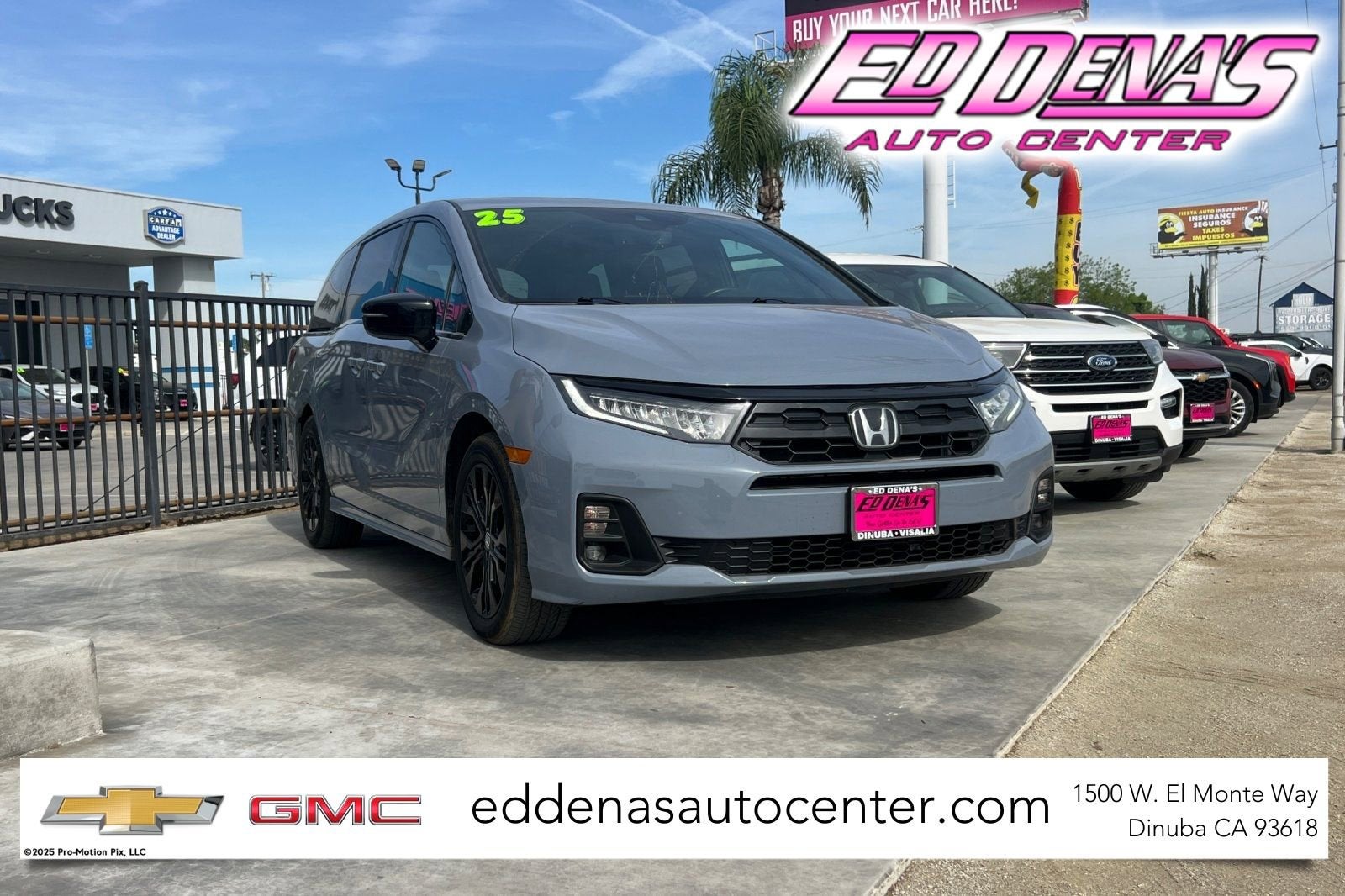 2025 Honda Odyssey Sport-L in Gray — front three-quarter view