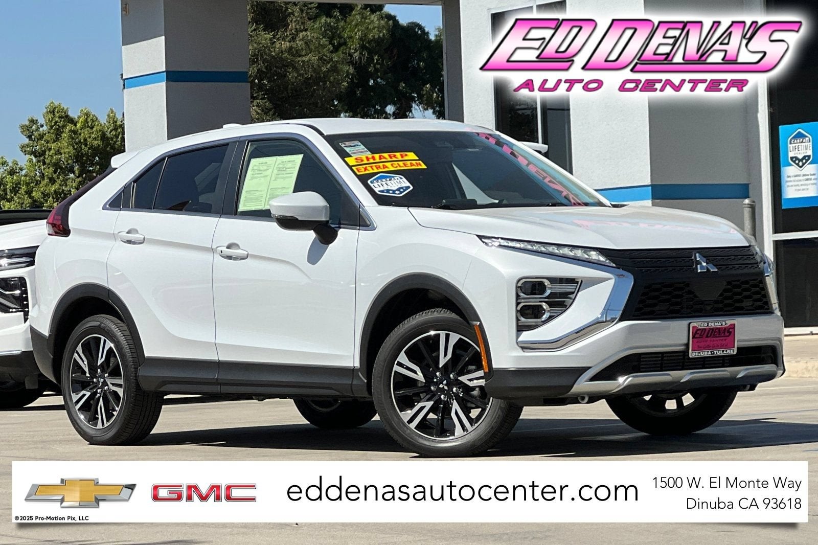 2026 Mitsubishi Eclipse Cross Black Edition in White — front three-quarter view