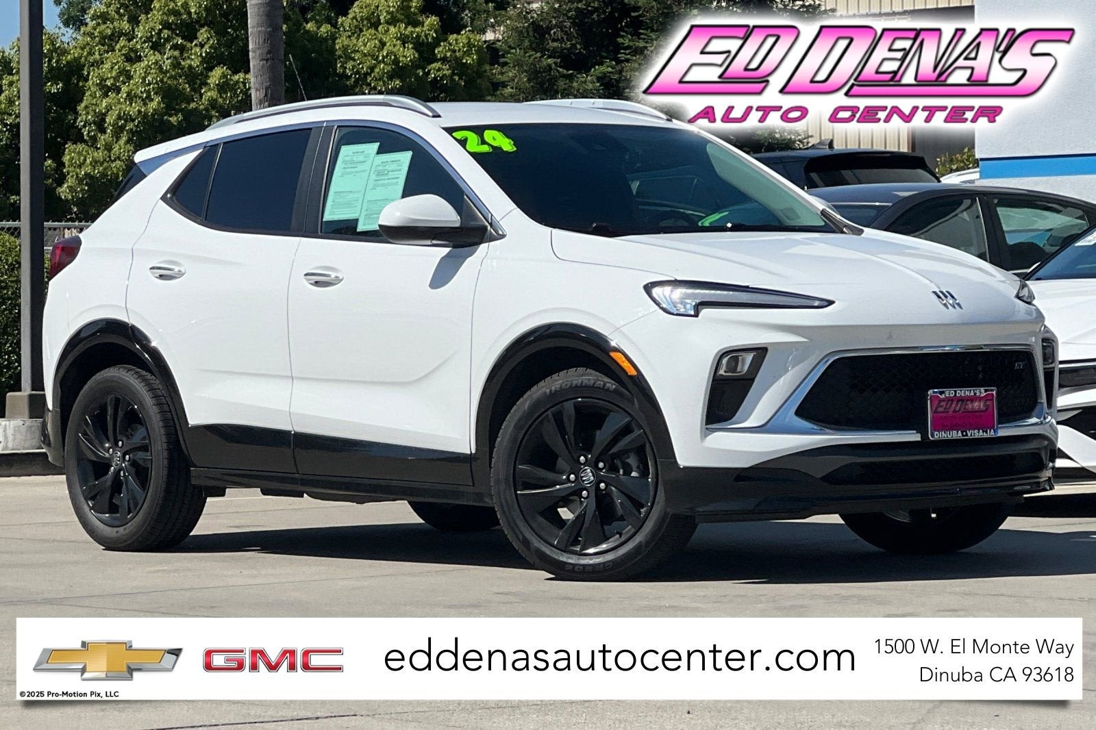 2024 Buick Encore GX Sport Touring in Summit White — front three-quarter view